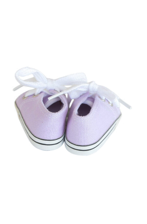 15 & 18" Doll Lavender Canvas Sneakers