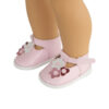 15" & 18" Doll Pink Flower Mary Jane Shoes