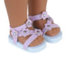 14.5″ Wellie Wisher Doll Pink Flower Sandals