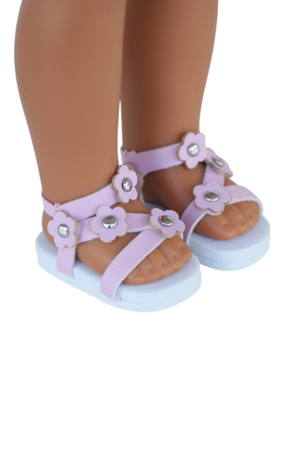 14.5″ Wellie Wisher Doll Pink Flower Sandals