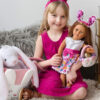 Matching Girl & Doll 5-Piece Easter Basket Play Set