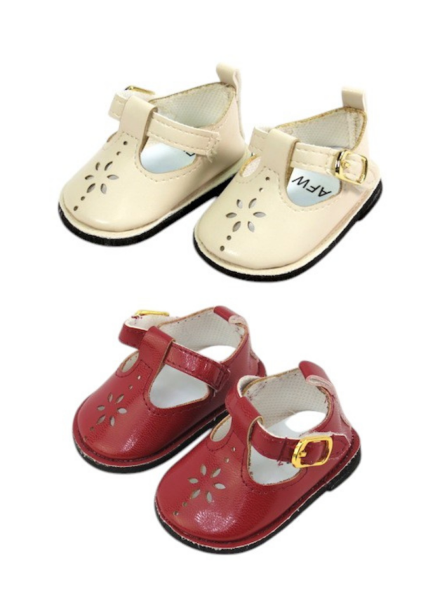 15" & 18" Doll T-Strap Mary Jane Shoes