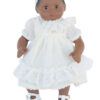 15" Bitty Baby Doll Beige Lace Dress & Headband
