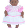 15″ Bitty Baby Doll Pink Velvet Lace Dress & Headband