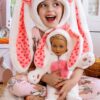 18" Doll & Girl Matching Easter Bunny Set