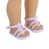18" Doll Pink Fisherman Sandals