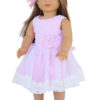 18" Doll "Pretty in Pink" Sleeveless Dress & Hair Bow