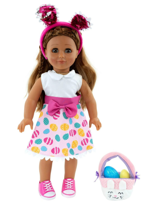 Matching Girl & Doll 5-Piece Easter Basket Play Set