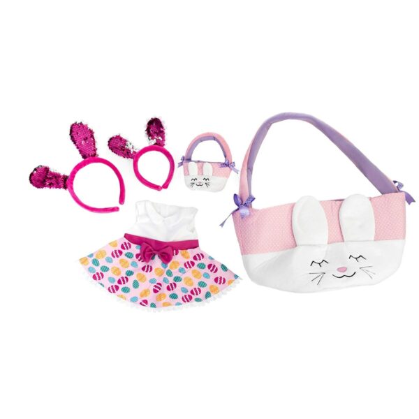 Matching Girl & Doll 5-Piece Easter Basket Play Set