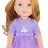 14.5" Doll Lavender Bunny Tutu Dress & Leggings