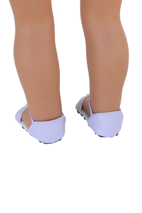 18" Doll Lavender Slip-On Sandals