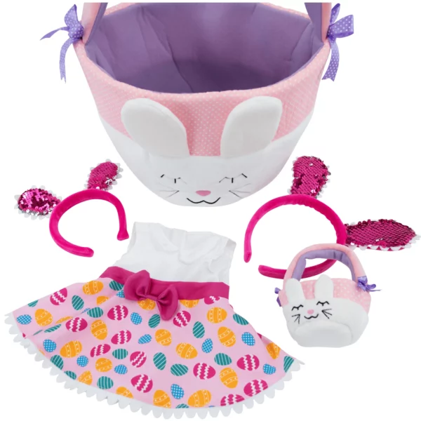 Matching Girl & Doll 5-Piece Easter Basket Play Set