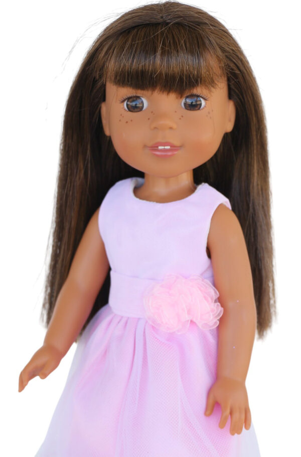 14'5" Doll "Pretty in Pink Sleeveless" Dress