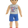 18" Doll "America Rocks" Shorts Set