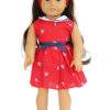 18" Doll Red Nautical Dress & Headband