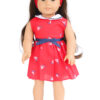 18" Doll Red Nautical Dress & Headband