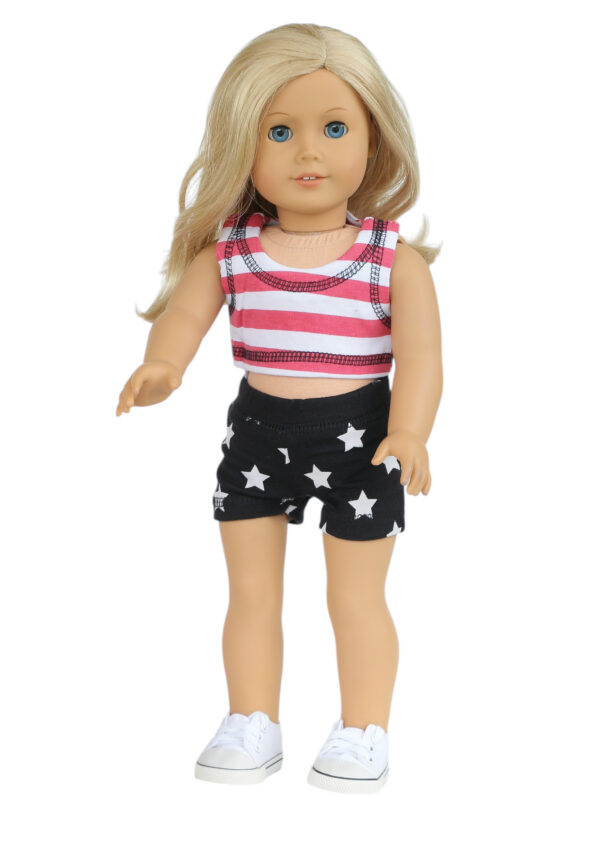 18" Doll Star Crop Top & Star Shorts