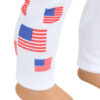 18" doll american flag white leggings
