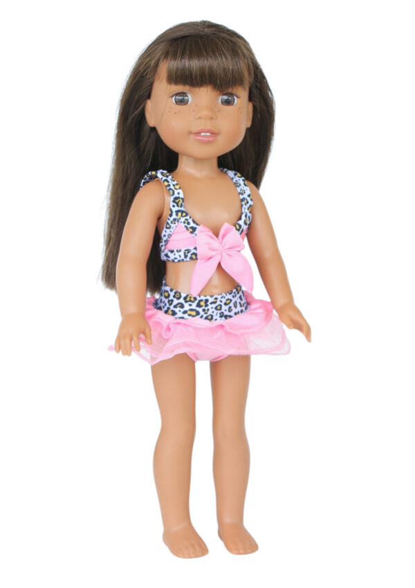 14.5" doll leopard spots bikini swimsuit