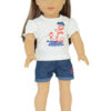 18" Doll Nautical Shorts Outfit