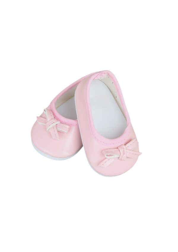18" doll pink ballet flat shoes