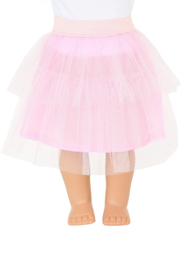 18" doll pink tutu skirt