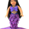18 Doll Purple 2-Piece Sequin Mermaid Costume