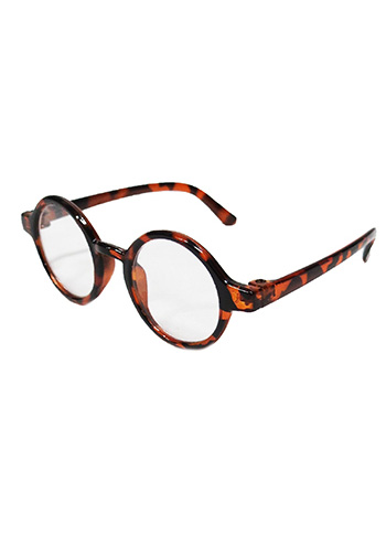 18" doll round tortoise shell glasses