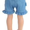 18" doll ruffled denim shorts