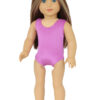 18" Doll Mauve 1-Piece Swimsuit
