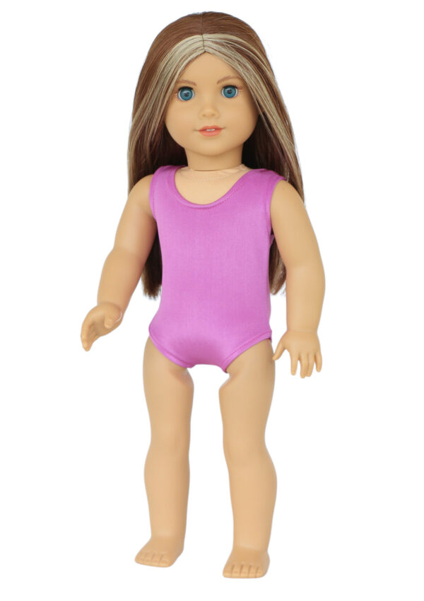 18" Doll Mauve 1-Piece Swimsuit