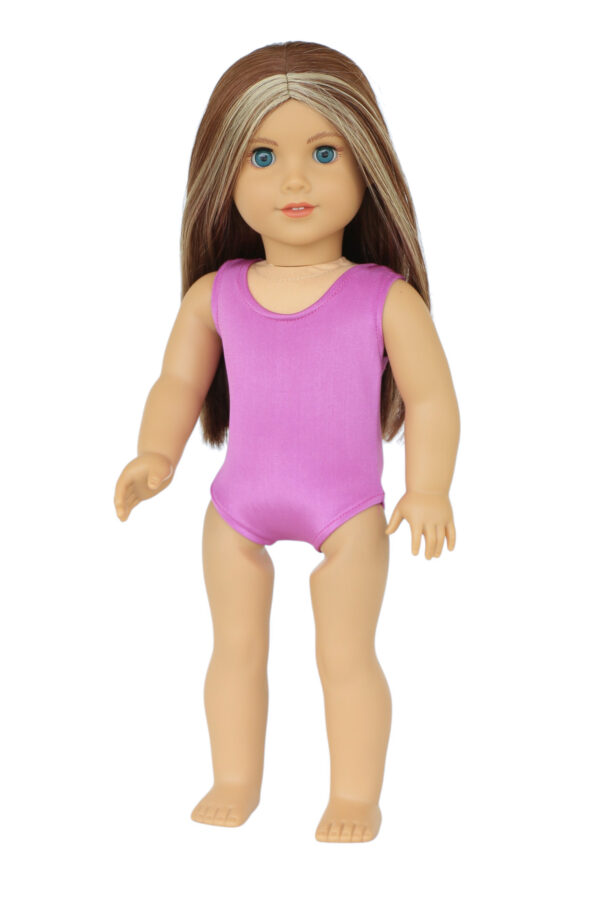 18" doll mauve 1piece swimsuit