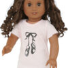 18" Doll Pink Ballerina Slipper Long T-Shirt