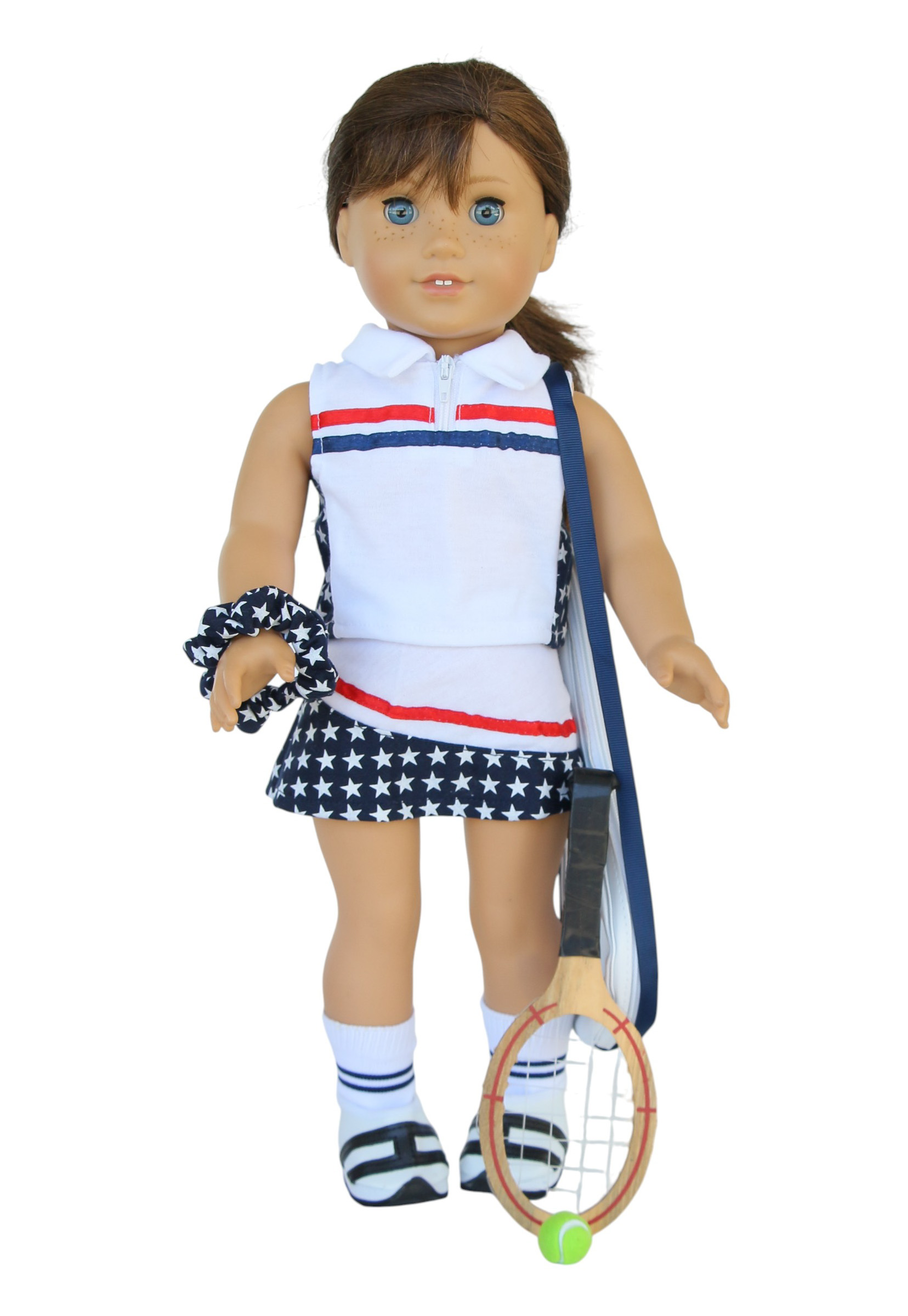 Детские аксессуары для кукол The Doll Boutique 18″ Doll USA 10-Piece Tennis Outfit