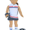 18" doll usa 10piece tennis outfit