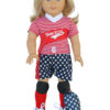 18" doll usa complete soccer set