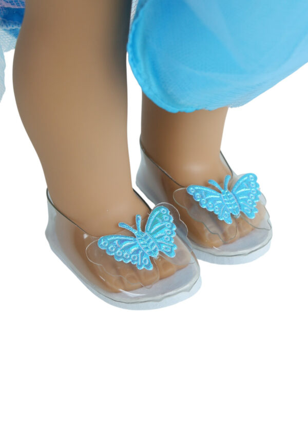 18" Doll "Glass" Cinderella Slippers