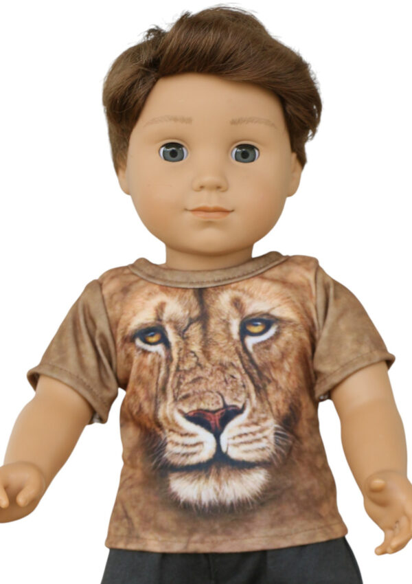 18" doll lion tshirt