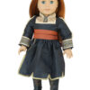 18" doll "frozen ii anna inspired" dress & cape