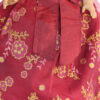 18" doll red & ivorygold floral ball gown