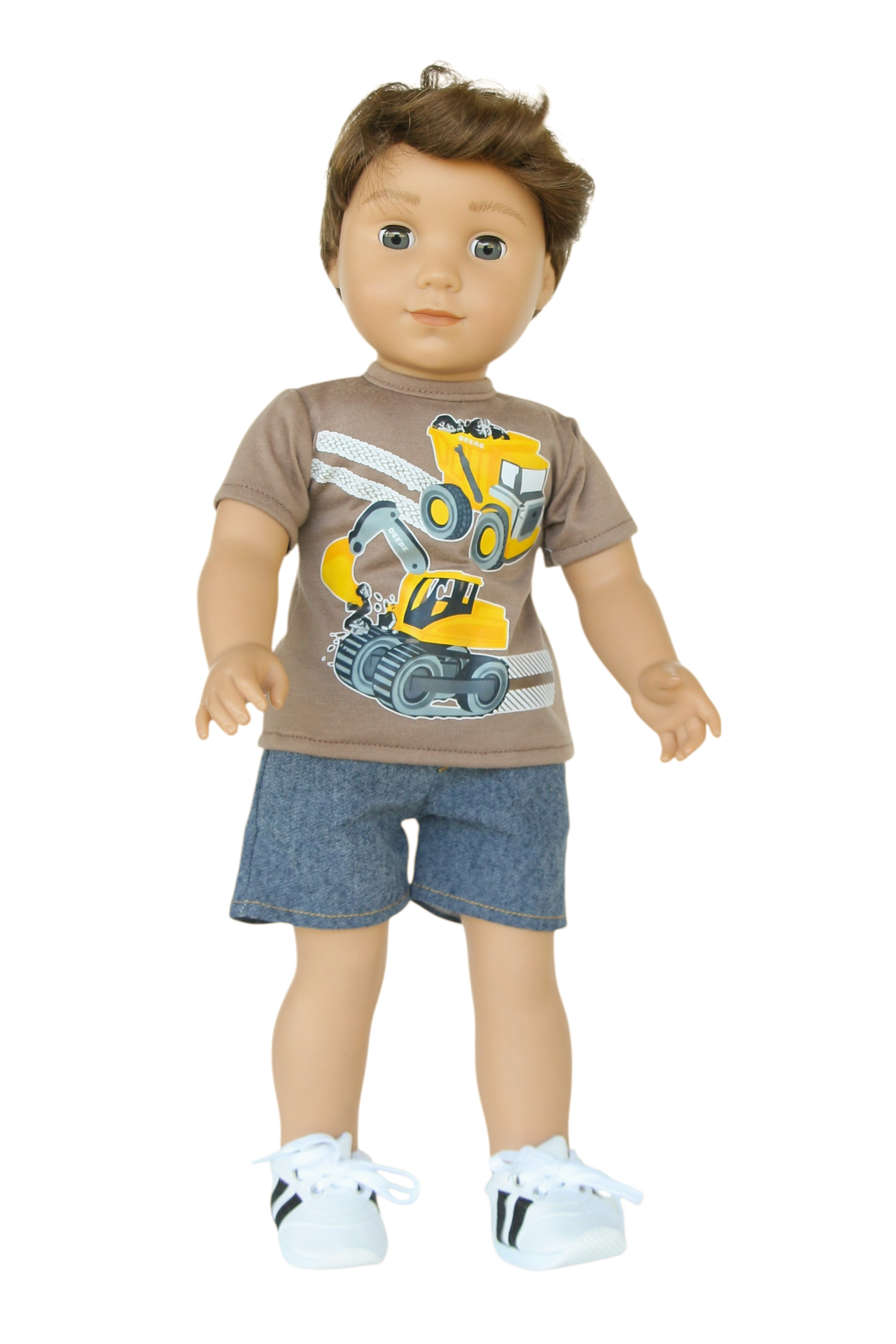 Аксессуары для кукол The Doll Boutique 18″ Boy Doll Construction Tee & Denim Shorts