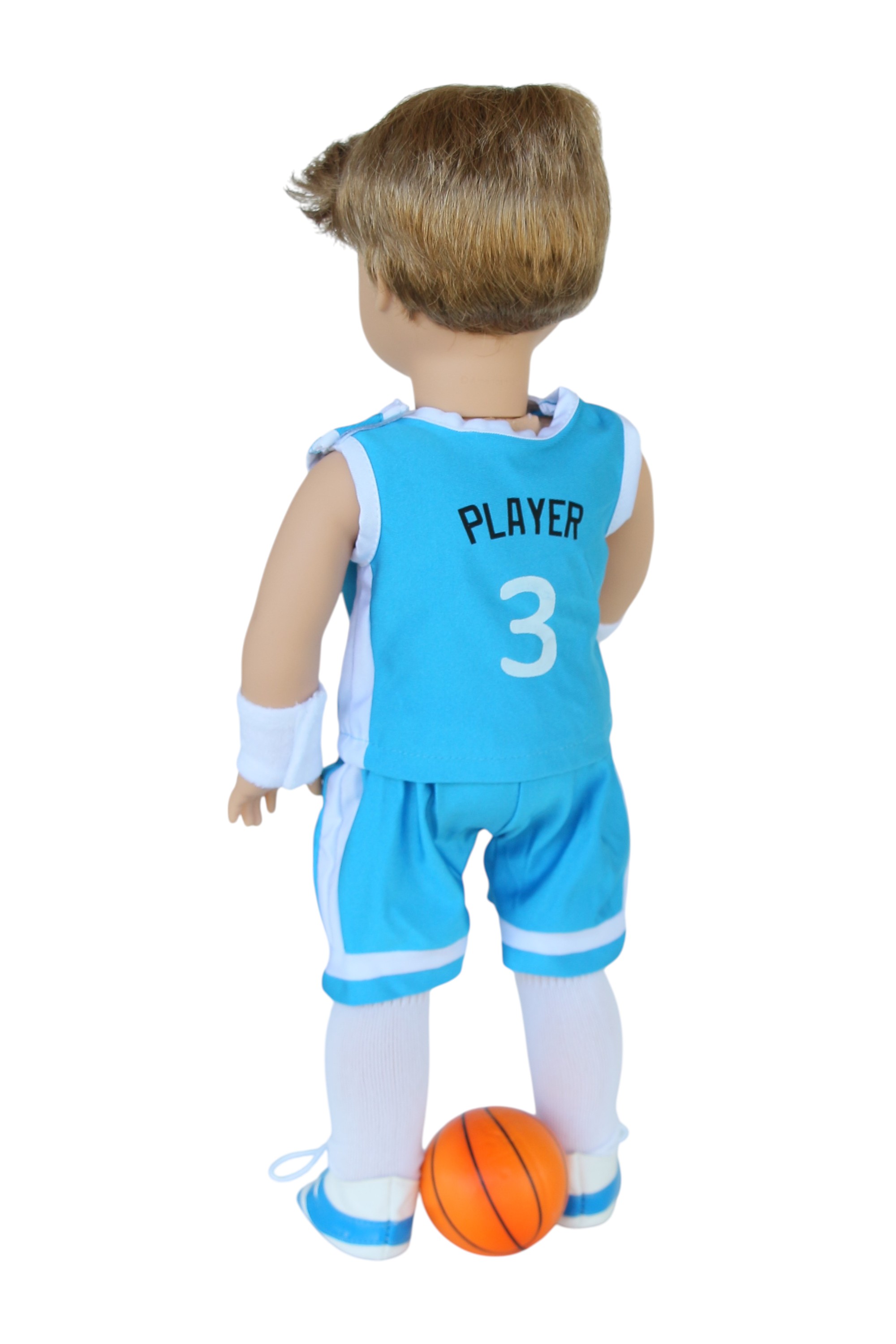 Детские аксессуары для кукол The Doll Boutique 18″ Doll 6-Piece Blue Basketball Outfit — фото 2